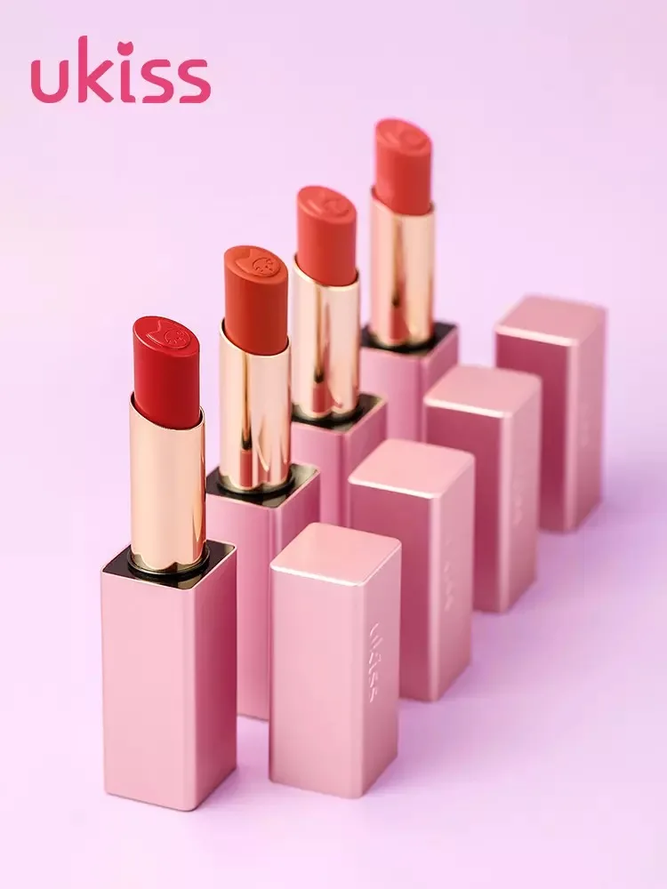 

Lips Makeup Lipstick Matte Waterproof Long-lasting Red Lip Pink Tube Nude Makeup Ladies Cosmetics Sexy Non-Stick Cup Lip