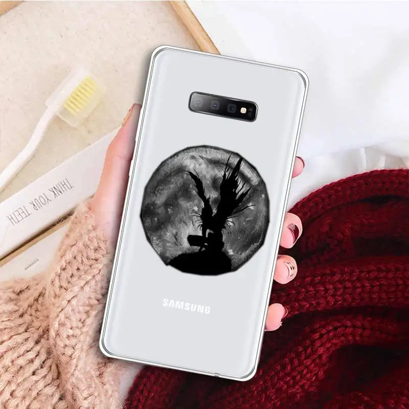 

rem and misa death note anime Phone Case Transparent For Samsung Galaxy A71 A21s S8 S9 S10 plus note 20 ultra