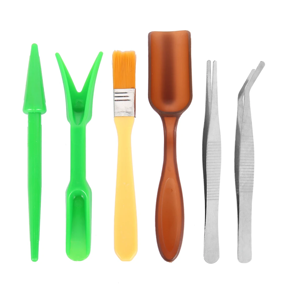 

7pcs Mini Gardening Hand Tools Set Succulent Transplanting Tools Combination of Flower Packaging Transplant Miniature Planting