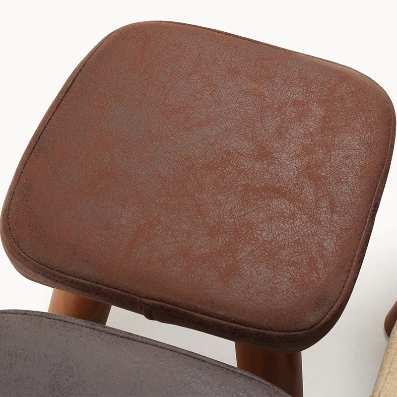 Маленький табурет из твердой древесины сменный для обуви чайный столик тканевый