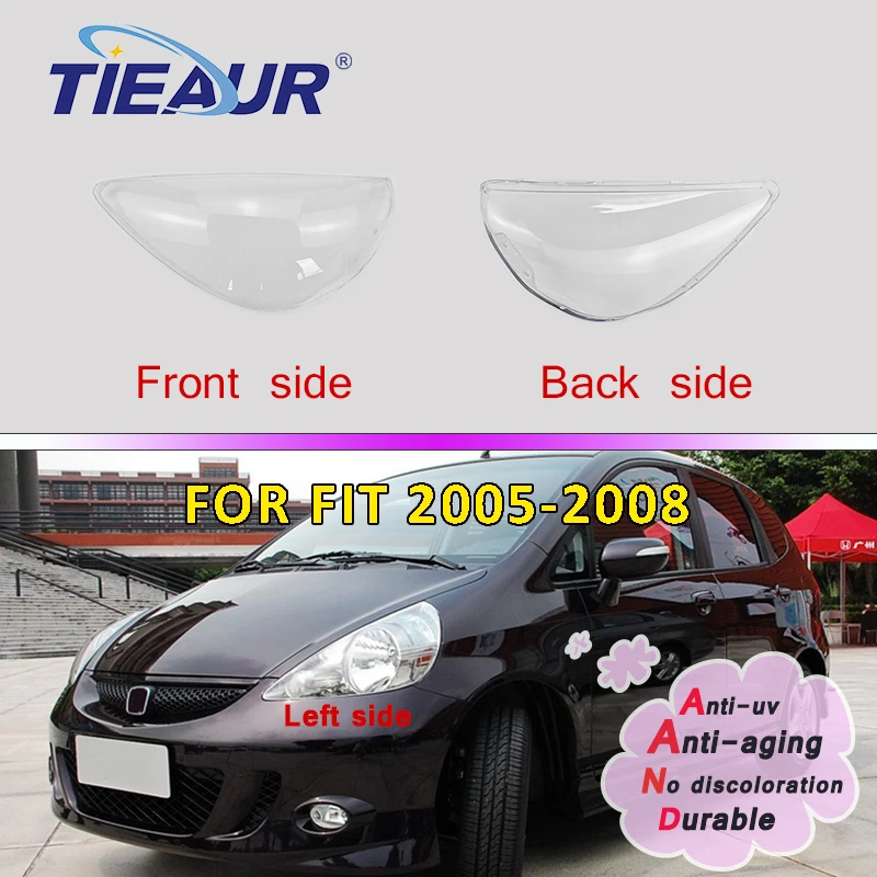 

Headlight Transparent Lens Cover For Honda Fit 2005-2017 Plastic Headlight Headlamp Clear Shell Replacement Right &Left