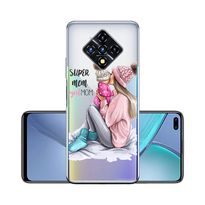 

For Infinix Note 8 Cases Cover For Infinix Zero 8 Hot 9 Play Note 7 Lite 9 Pro Phone Case Fashion Happyness Mom Baby Girl Coque