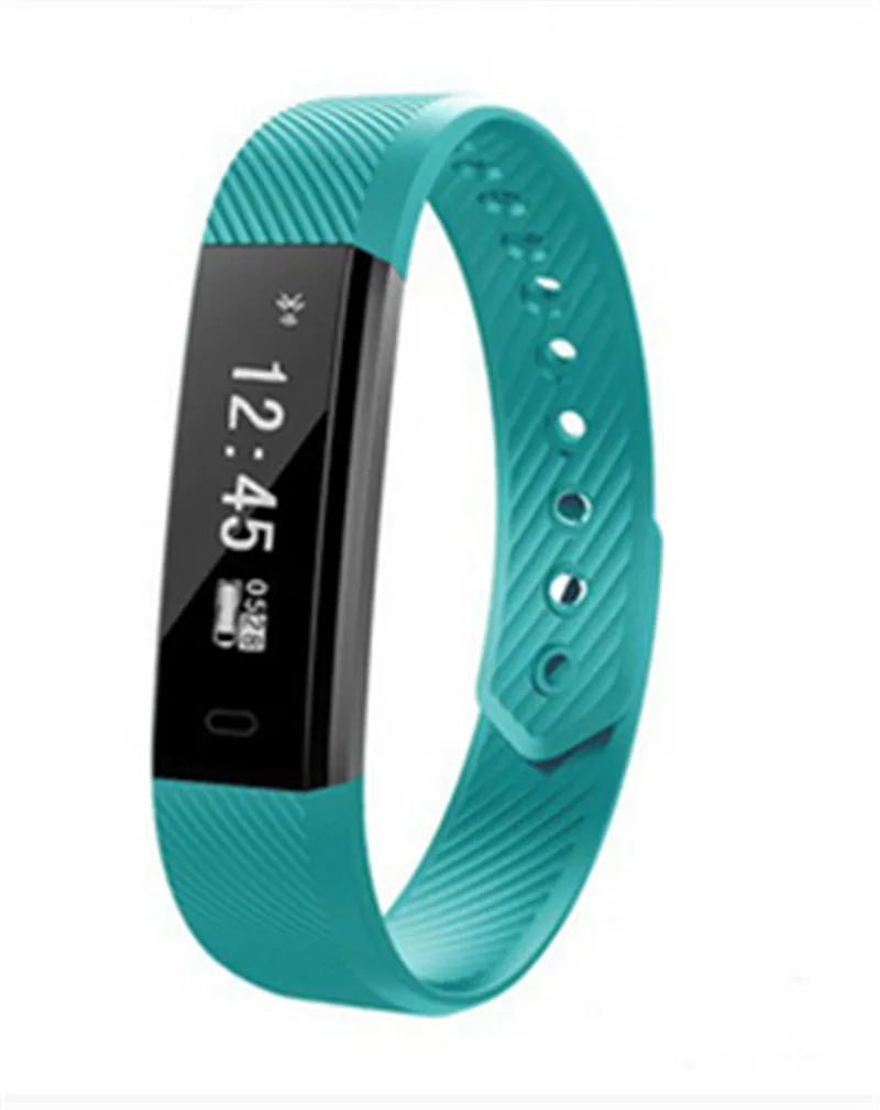 Смарт FIT BIT Bluetooth сердечного ритма кровяное давление фитнес-трекер часы ID115 - Цвет: Зеленый