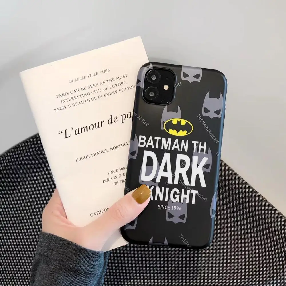 Роскошный чехол для телефона с эффектом потертости Бэтмена iphone 11Pro XS MAX 7 8 X XR 7plus