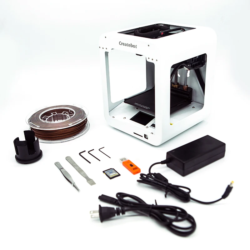 Günstig CreateBot Kleinwagen 3D Drucker Bunte Touchscreen Entry-level Kinder Metall Fall Hohe Präzision 3D Impresora