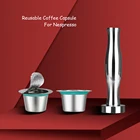 С фильтром для кофемашины Nespresso Кофе стручки Нержавеющаясталь многоразового Capsulas Nesspreso многоразовые Кофе фильтр чашка новый DIY Кофе чайник Инструмент подарок