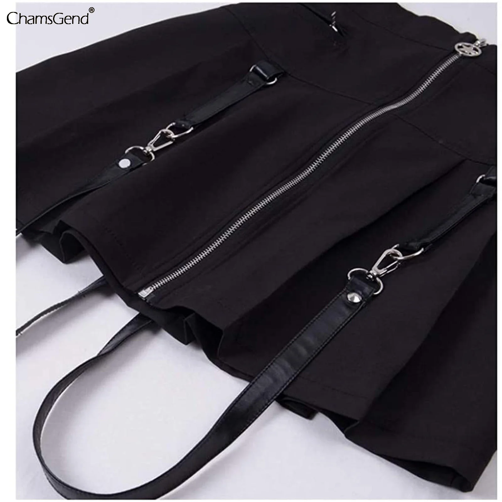 

Sexy Gothic A Line Skirts Women Zipper Pleated Plaid School Mini Skirt Strap Sexy Ladies Girls Skirts Saia Faldas Dropshipping