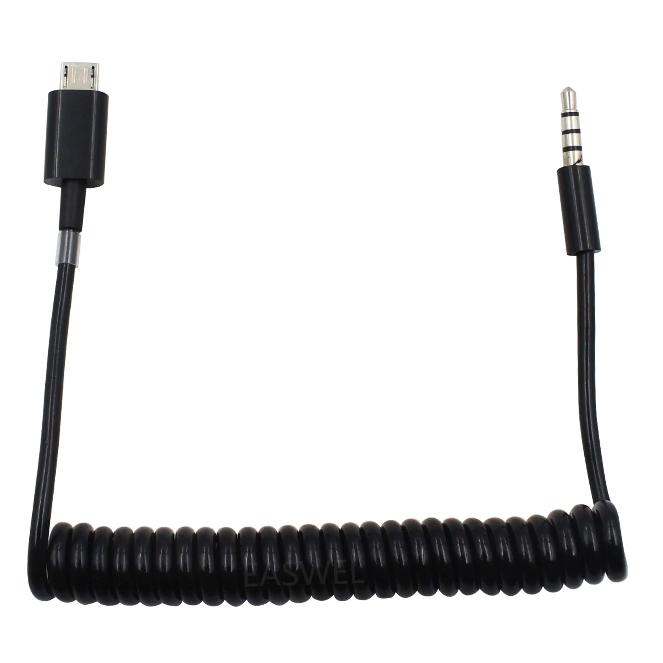 Спиральный шнур с вилкой TRRS 3 фута 1 м Micro USB 5Pin 5 мм 1/8 дюйма | Адаптеры AC/DC