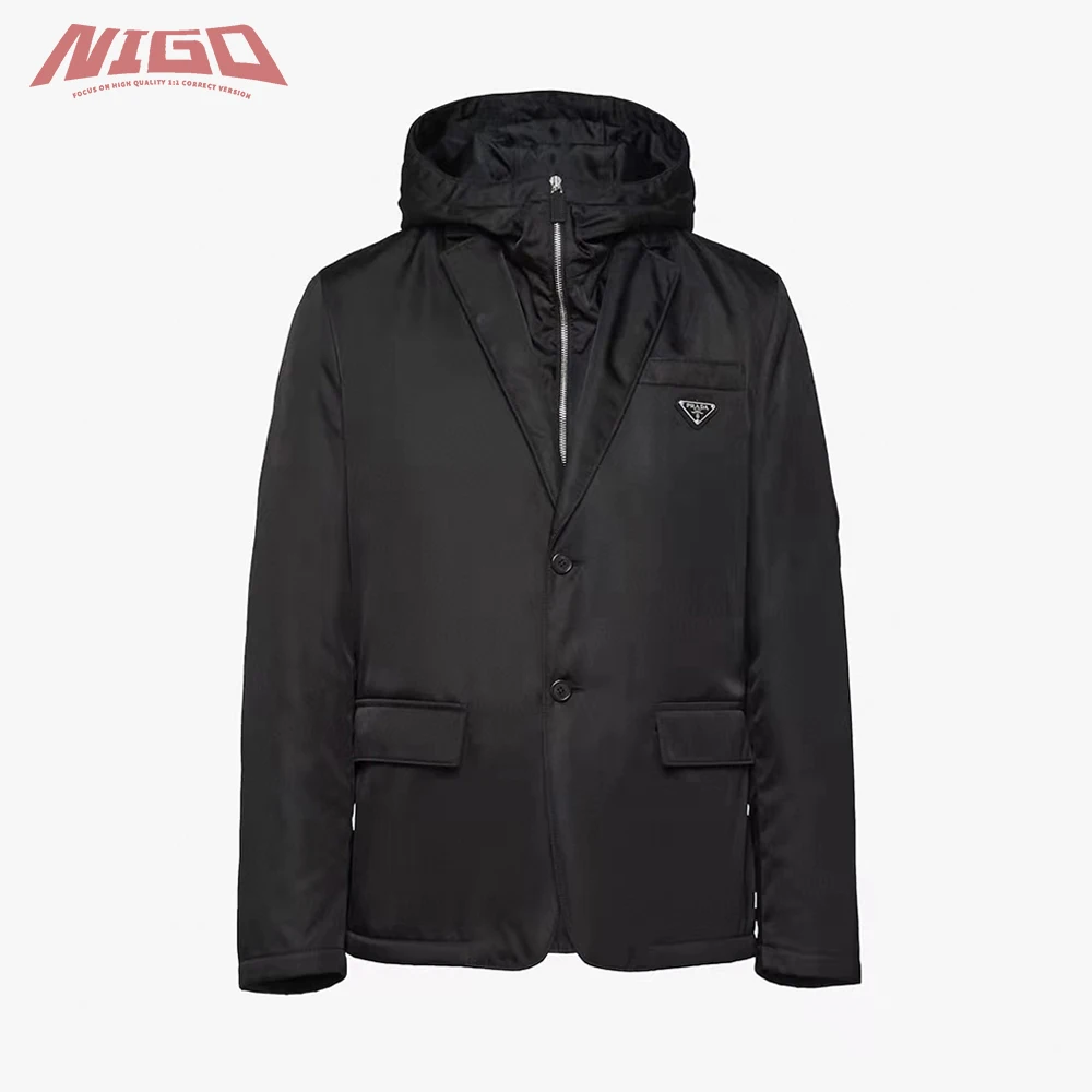

NIGO Съемная однобортная нейлоновая куртка костюмная куртка # nigo7233