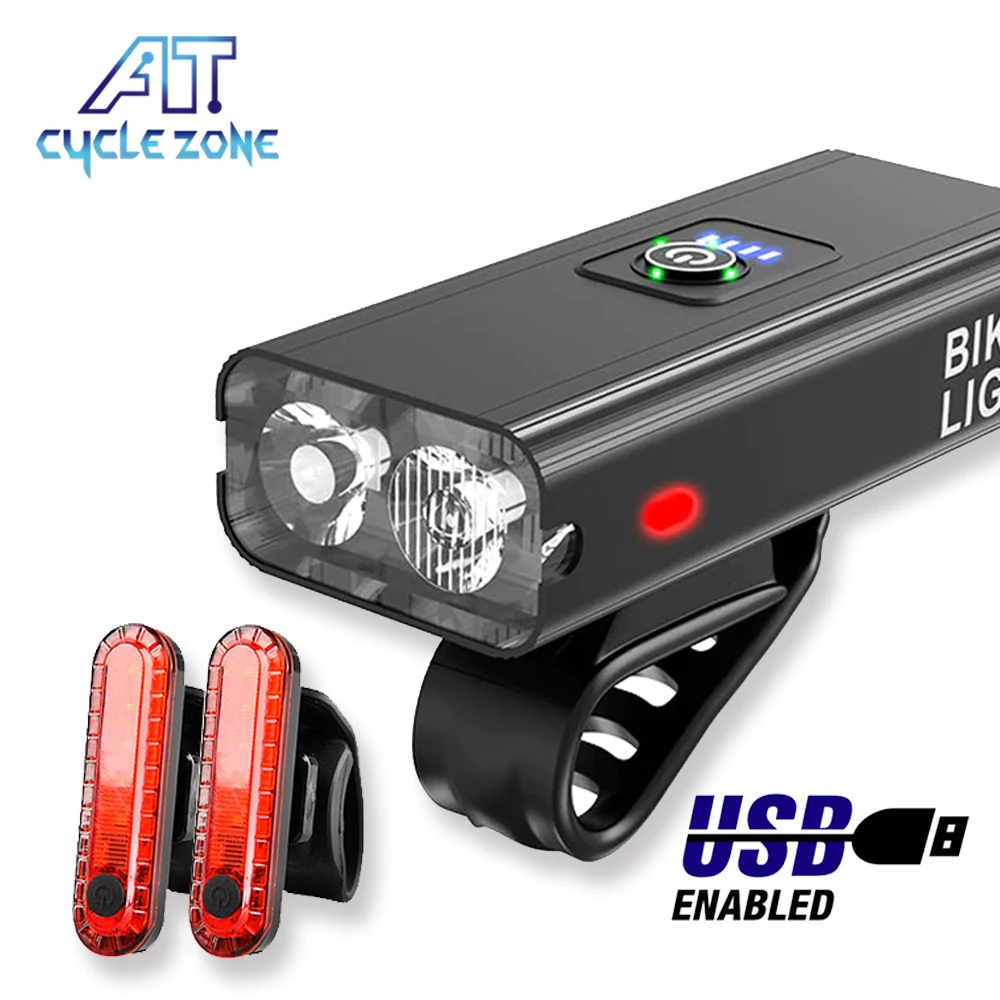 

Велосипедсветильник CYCLE ZONE, 1200 люмен, 2 * T6, USB-зарядка, светодиодный передний фонарь для горного велосипеда, алюминиевый ульсветильник фонарь...