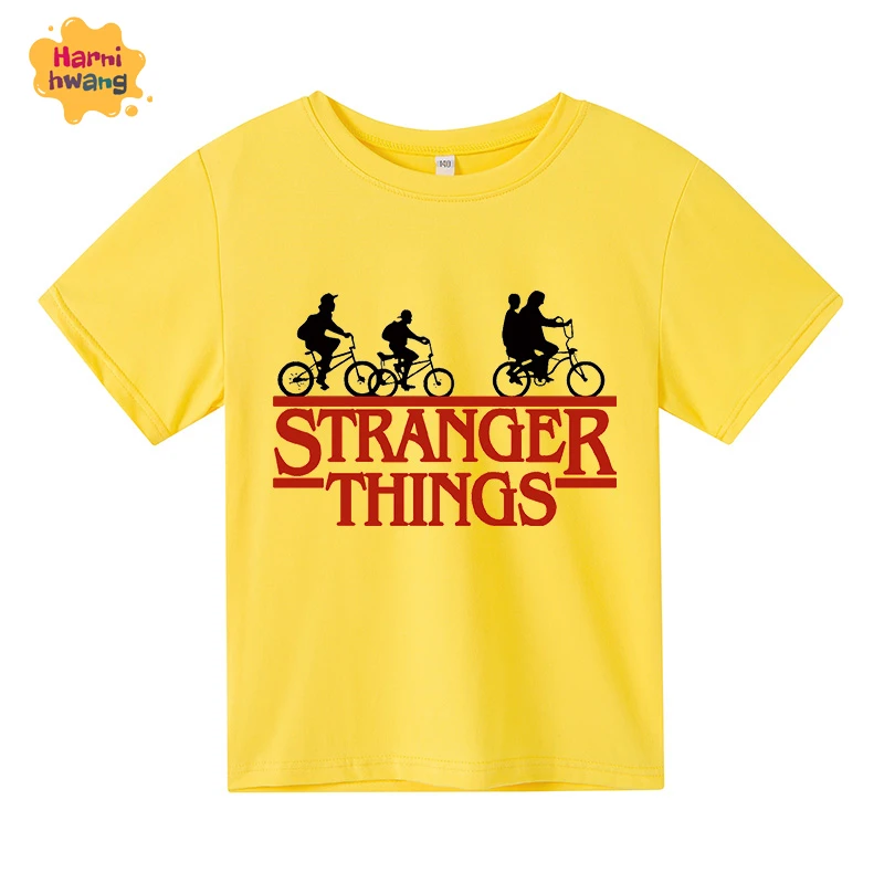 

Children'S Shirts Girls Boys Shirts Short-Sleeved Street Harajuku Cotton Cartoon Top Oversized T-Shirt Size 4T-10T Wholesale