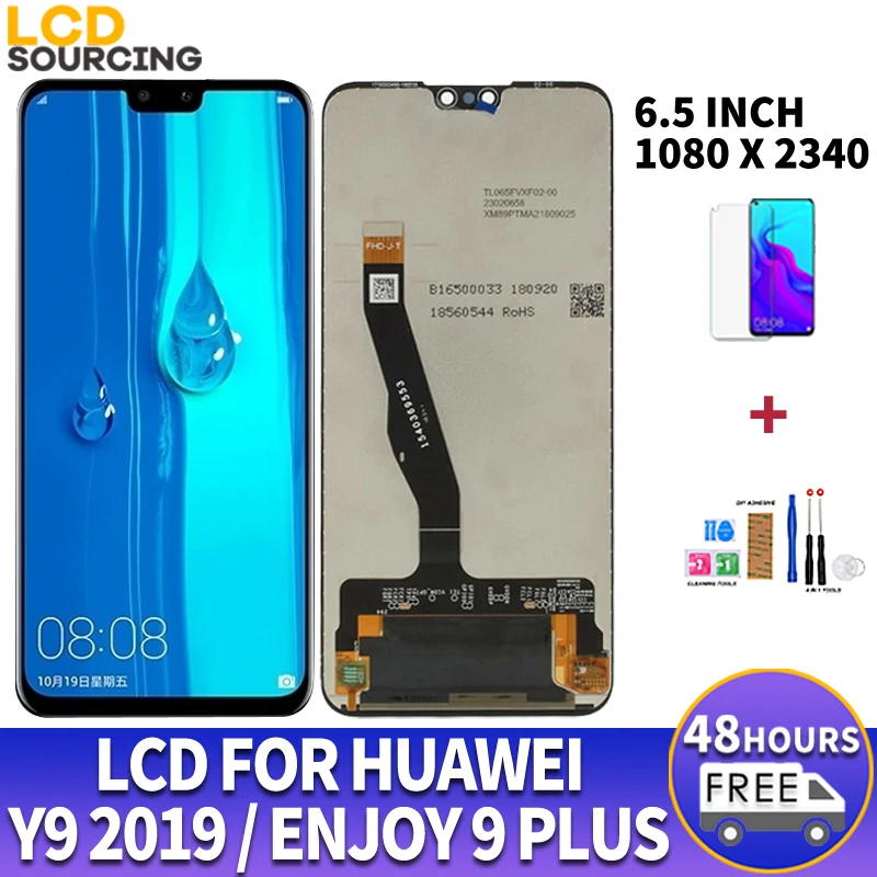 ЖК дисплей 6 5 дюйма для Huawei Y9 2019 с сенсорным экраном и дигитайзером в сборе Enjoy 9 Plus
