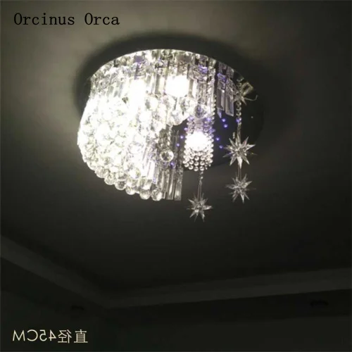 Красочная романтическая Лунная потолочная лампа для гостиной спальни девочек