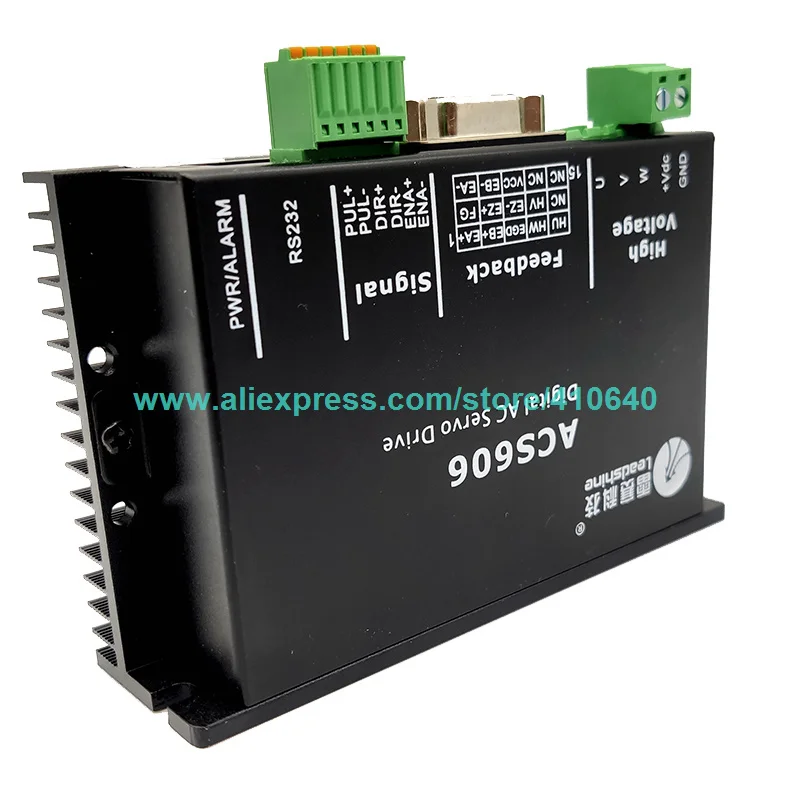 Серводвигатель Leadshine BLM57180 (квадратный фланец) и серводвигатель ACS606 с кабелем
