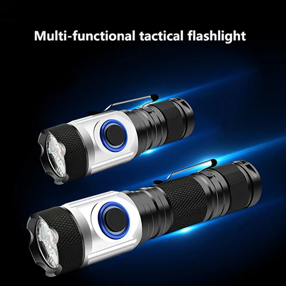 Светодиодный Многофункциональный фонарик с usb зарядкой мини набор