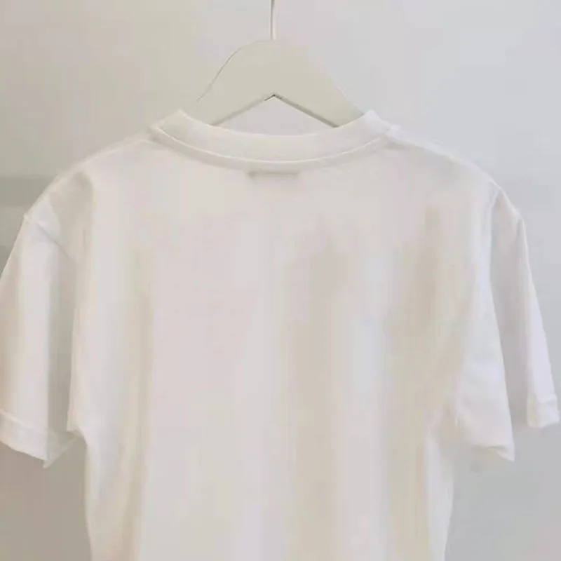 

In Stock 2021 Summer Clothes BA T-shirt Girls Boys White Letter Pattern T-shirt toddler girl Summer clothes