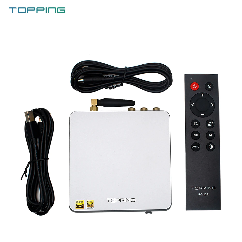 Настольный Hi Fi декодер TOPPING D50S Dual ES9038Q2M Bluetooth 5 0 USB DAC PCM 32 бит/768k DSD512 DOP64