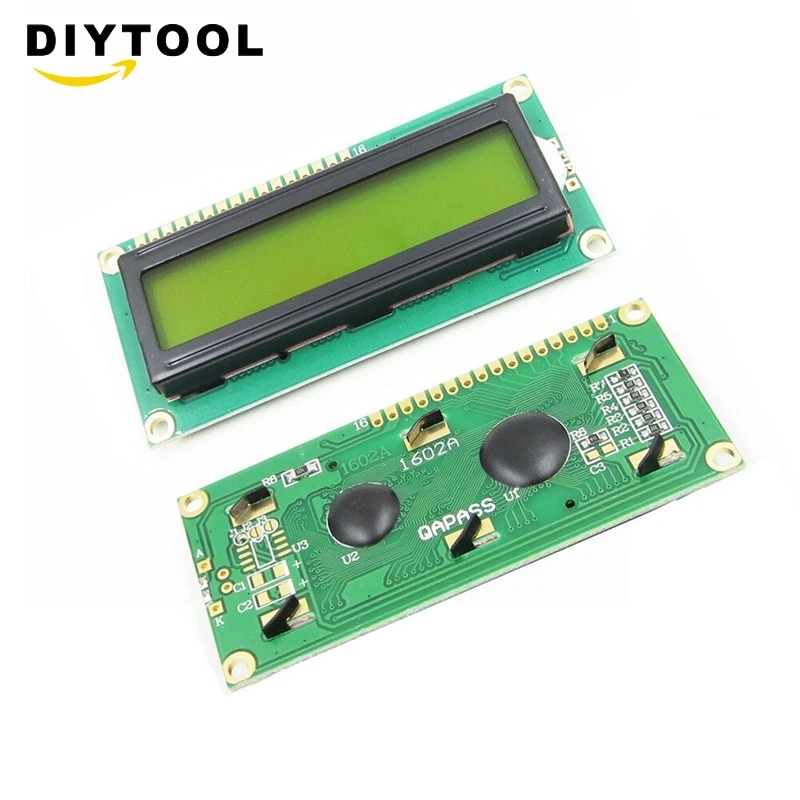 

1602 16x2 HD44780 Character LCD Display Module Yellow backlight GOOD QUALITY