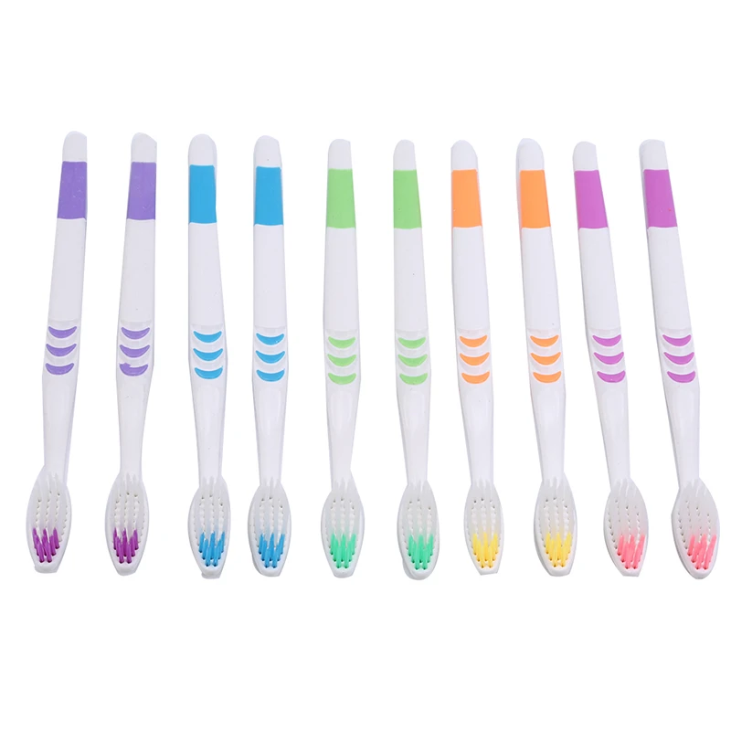 10 шт./компл. взрослые зубные щетки с мягкой щетиной для жениха Зубная щётка