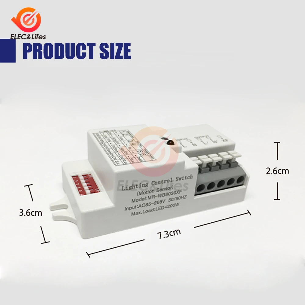 Регулируемая задержка времени яркость дистанционный циферблат микроволновый