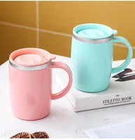 500ml tumbler with handle travel vacuum coffee cup cold water cup stainless steel accompanying mug mug