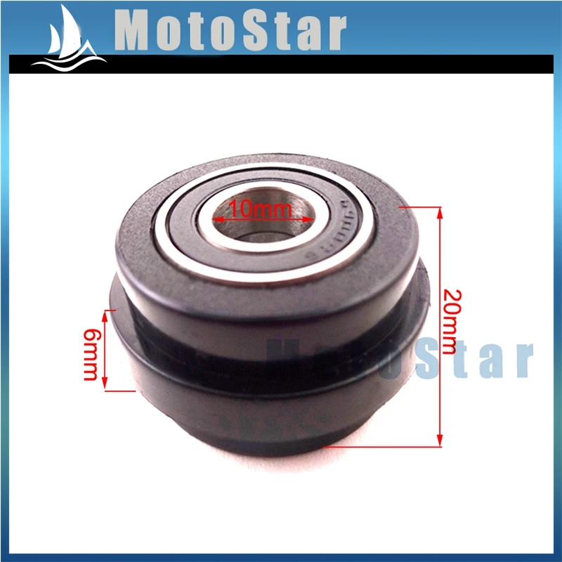 Направляющая шкива натяжитель ролика для мини-мотоцикла мотокросса 10 мм Черная |