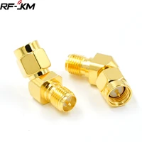 1pcs 45 degree adapter connector for fpv race goggle antenna converter sma male to rp sma female 135 degree