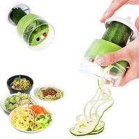 4 in 1 handheld spiralizer vegetable fruit slicer adjustable spiral grater cutter salad tools zucchini noodle spaghetti maker