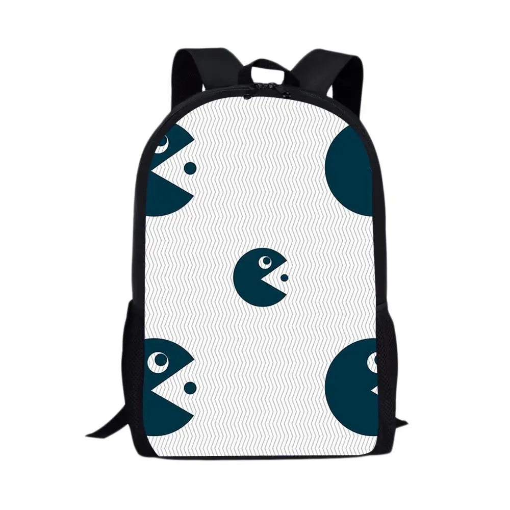 16-inch Bag Daypack for Girls Teenagers Boys Pacman Print SchoolBag School Supplies Backpack Mochilas Mujer Rugzak