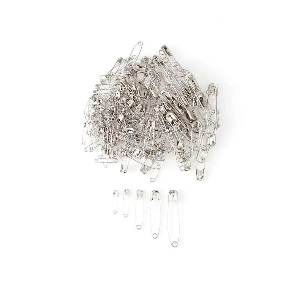 100pieces white K 100 шт. 22/28/38/45/54 мм цвета: золотистый, серебристый маленький английские булавки DIY Мини Пряжка Одежда садовый инструмент иглы аксессуары для рукоделия для шитья - Цвет: 100pieces white K