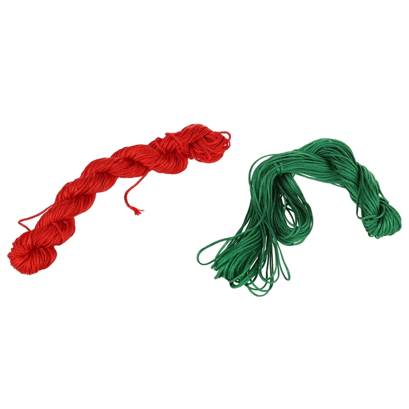 2 рулона 25 м нейлоновый шнур нить китайский узел макраме плетеный браслет