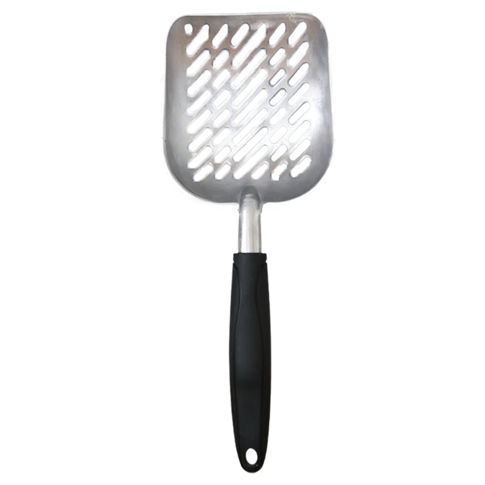 

HPDEAR Aluminum Alloy Non-Stick Cat Litter Scoop with Long Handle, Corrosion-Resistant Pet Cat Scoop, Easy Cat Poop Sifting