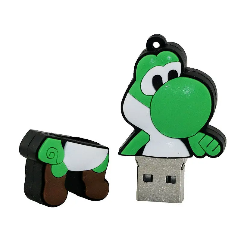 Cle Usb флеш-накопитель 32 ГБ с рисунком «Супер Марио yoshi дракон Usb флэш-накопитель красный гриб флэш-накопитель 64G 16 Гб карта памяти 128GB 4GB U диск