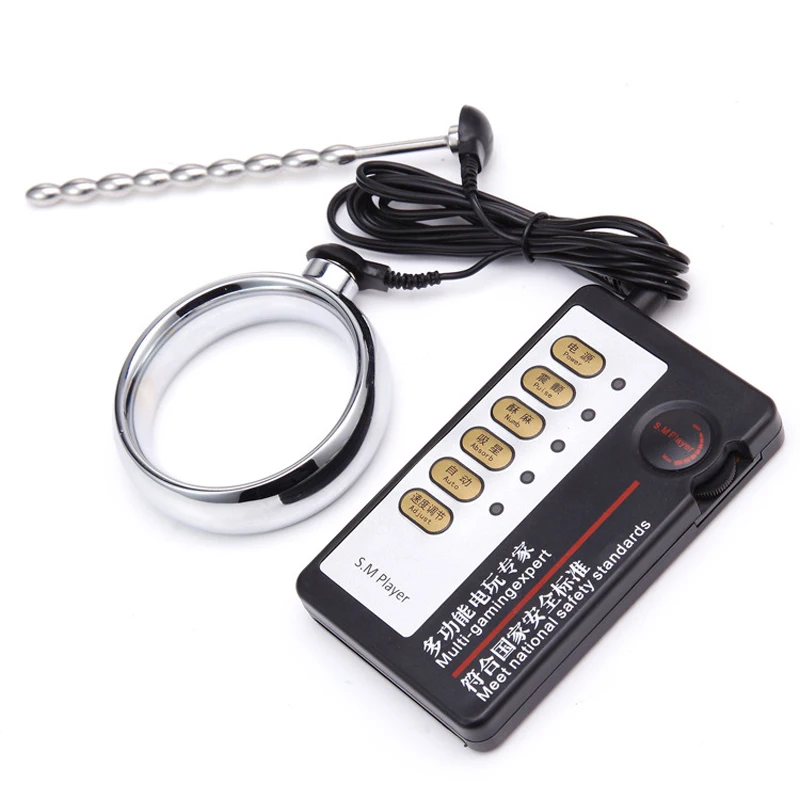 Кольцо для пениса с электрошоком стимуляция уретры медицинские тематические