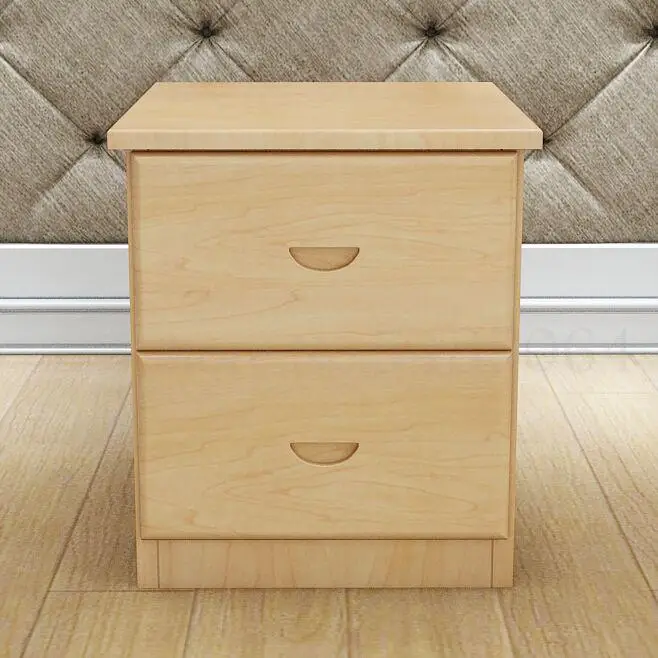 Прикроватный столик простой современный минималистичный чисто белый корейский