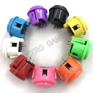 12 шт. Аркада 30 мм копия Sanwa кнопка оснастки круглый заменить OBSF-30 подходит Jamma Mame машина Ретро консоль