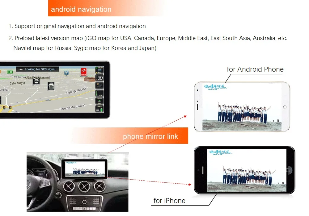 8-Core, 4 Гб+ 64G Мобильный DVR Android 8,4 дюймов Дисплей для Mercedes Benz SLK 2009- команда Системы обновления Экран