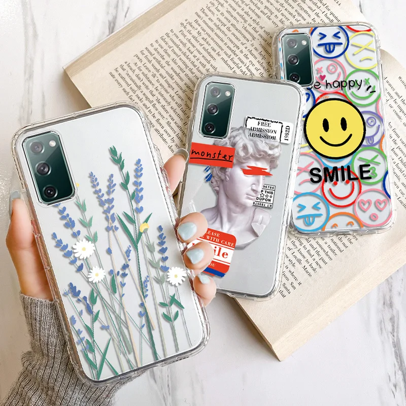 

A51 A12 Case For Samsung S21 Plus Cases Soft Funda Galaxy Note 20 A52 A52S A72 A82 M30S M21 M31 M21S S10 S30 Ultra S21 FE Covers