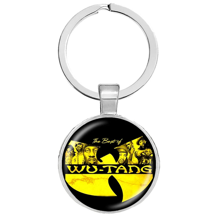 Хип-хоп группа Wu Tang Clan брелок стеклянная купольная подвеска для ключей ручная
