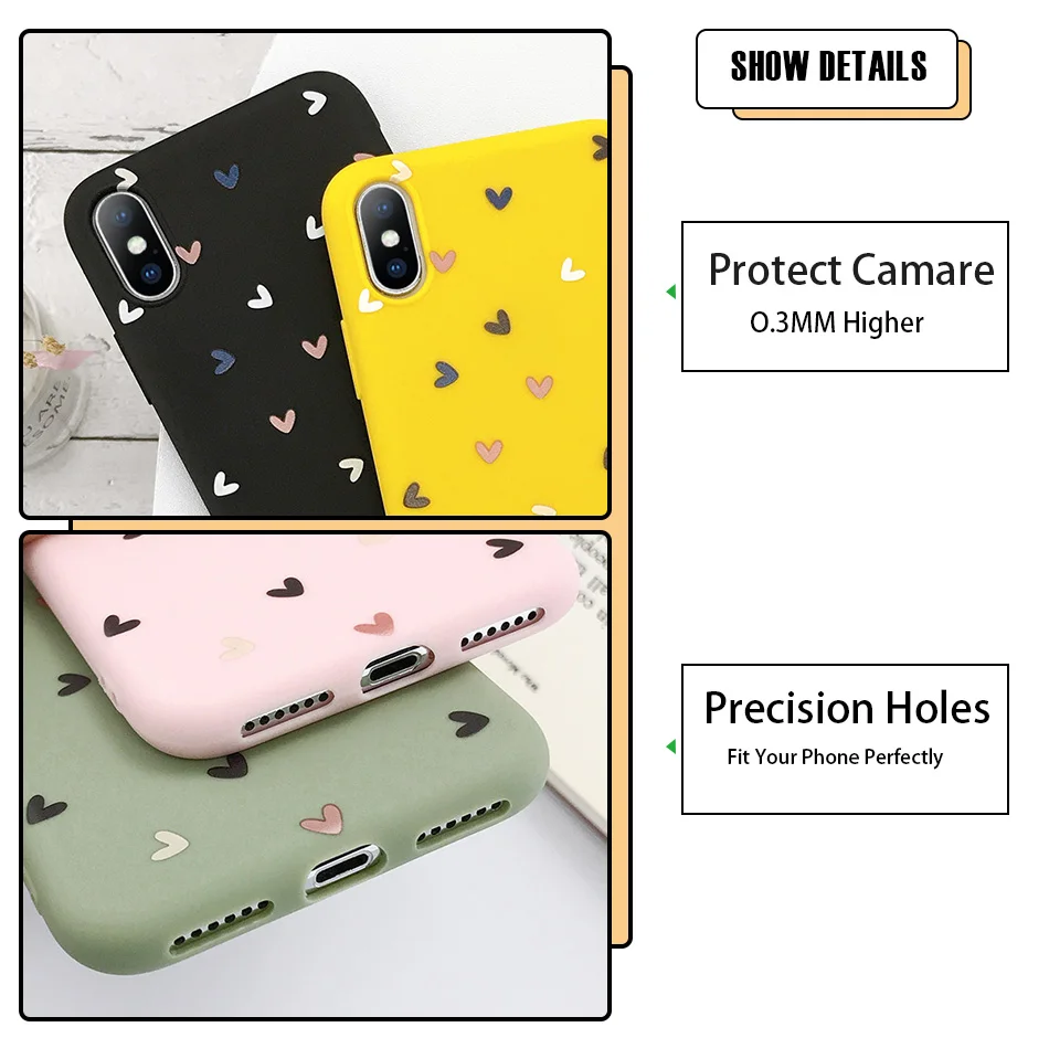 KJOEW чехол для телефона для iPhone 11 Pro Max X XS XR Xs Max 6 6s 7 8 Plus карамельный цвет Любовь Сердце Мягкий ТПУ силиконовый защитный чехол Капа