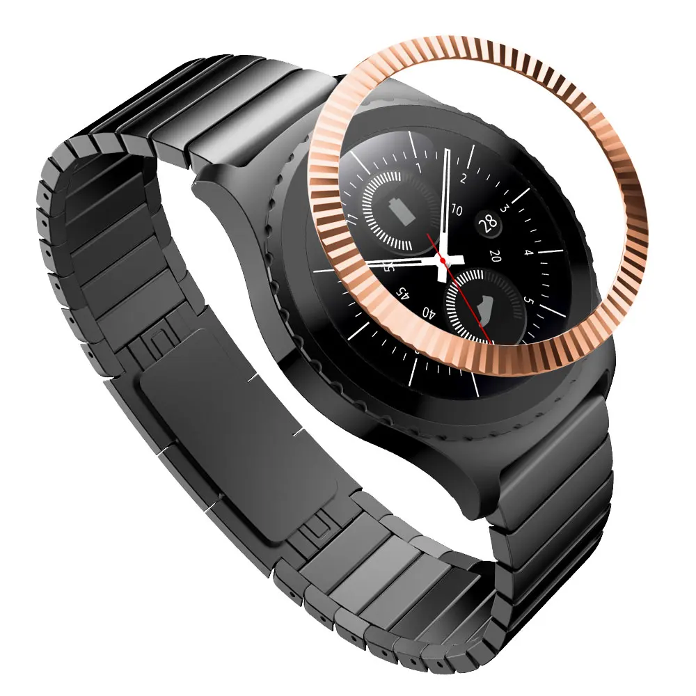 C2 Gear s3 Frontier ремешок для samsung galaxy watch 46 мм ремешок ободок для galaxy watch 46 мм Шестерня S3 металлический ободок кольцо клейкая крышка - Цвет: C2