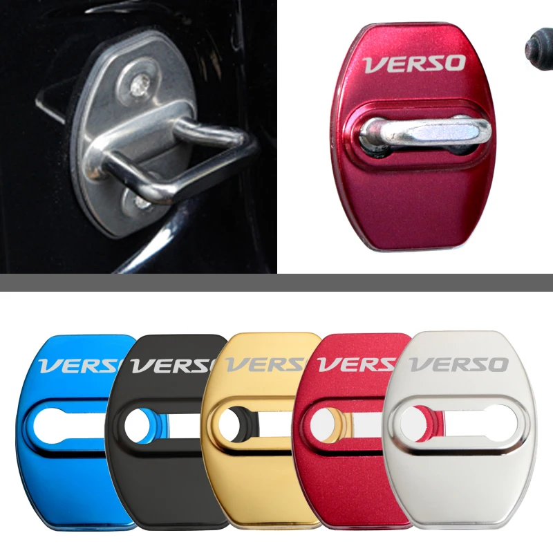 Door Lock Cover sticker case for Toyota verso 2009 2010 2013 Prius Corolla Accessories Car Styling | Автомобили и мотоциклы