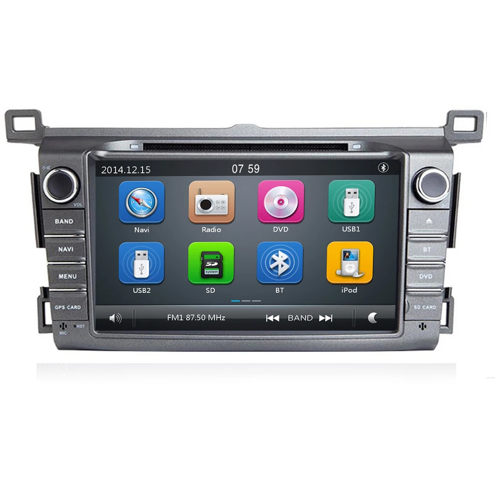 8 &quotIPS 2 Din Автомобильный мультимедийный dvd плеер GPS для Toyota RAV4 Rav 4 2013 2014 2015 2016 2017 2018