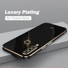 Роскошный силиконовый чехол с покрытием для Huawei P20 P30 P40 Lite Pro Mate 20 30 40 Nova 5T 5Z Honor 9X X10 20S 30 Y9S, чехол для телефона