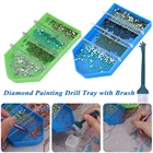 Пластиковая пластина для алмазной живописи, большая емкость, для вышивки крестиком, инструмент для алмазной живописи, для нейл-арта, для бисероплетения