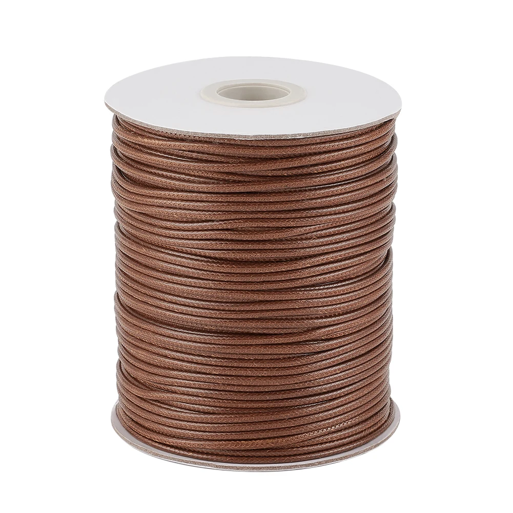

1Roll 1mm 1.5mm 2mm 2.5mm 3mm Korean Waxed Polyester Cords Thread Jewelry Findings DIY Beading Bracelets Necklaces Braided Rope
