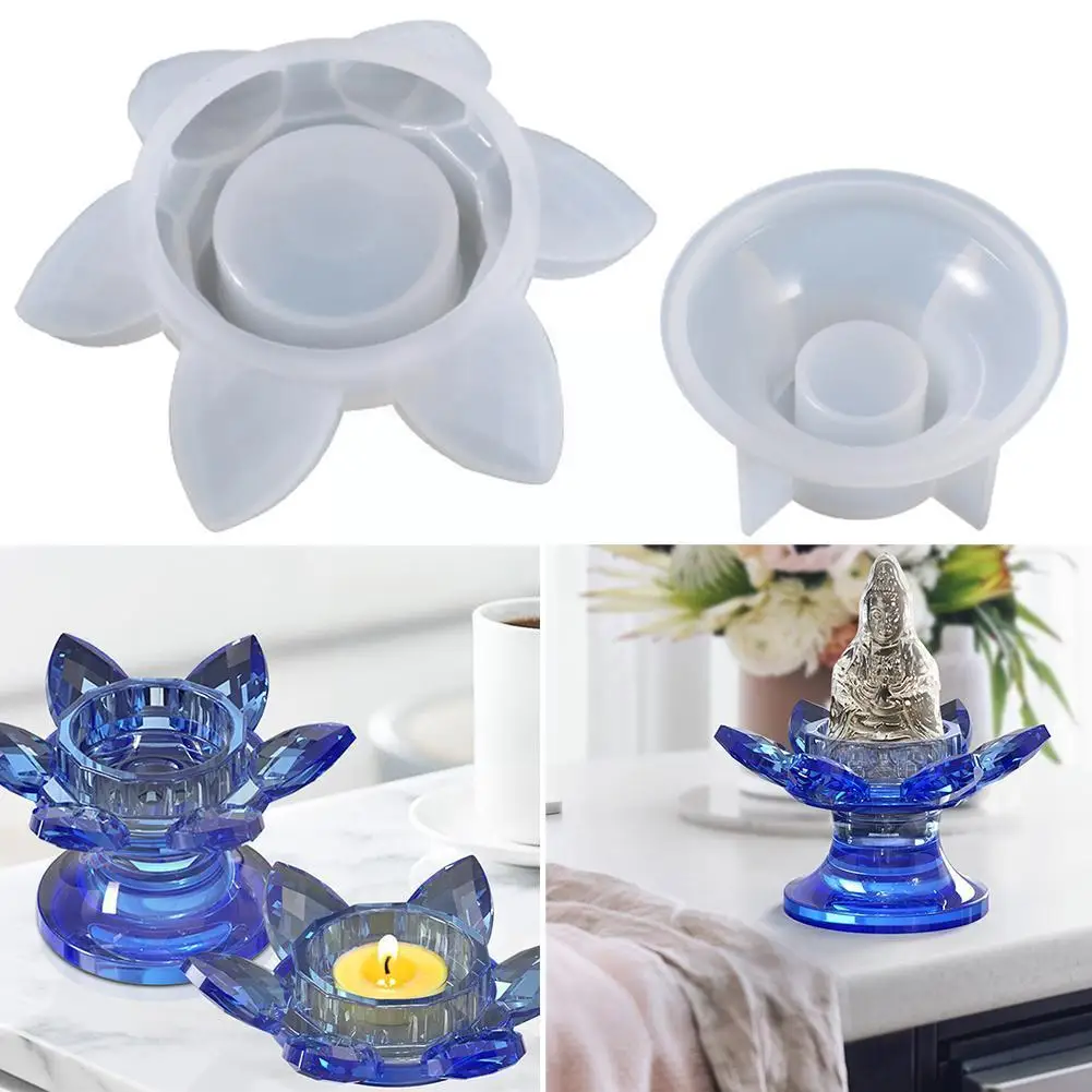 

Diy Crystal Epoxy Resin Mold Candle Holder Silicone Mould Z5n5