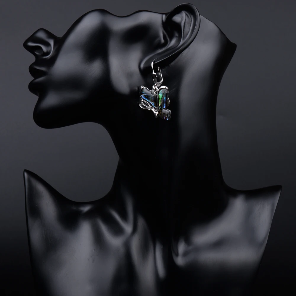 Богемные серьги для женщин натуральная раковина Abalone висячая люстра большая рыба