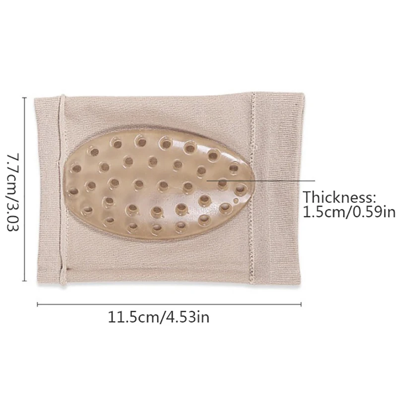 

1 Pair Practical Silicone Cushion Orthotic Pads Insoles Sock Forefoot Care Support Plantar Care Tools