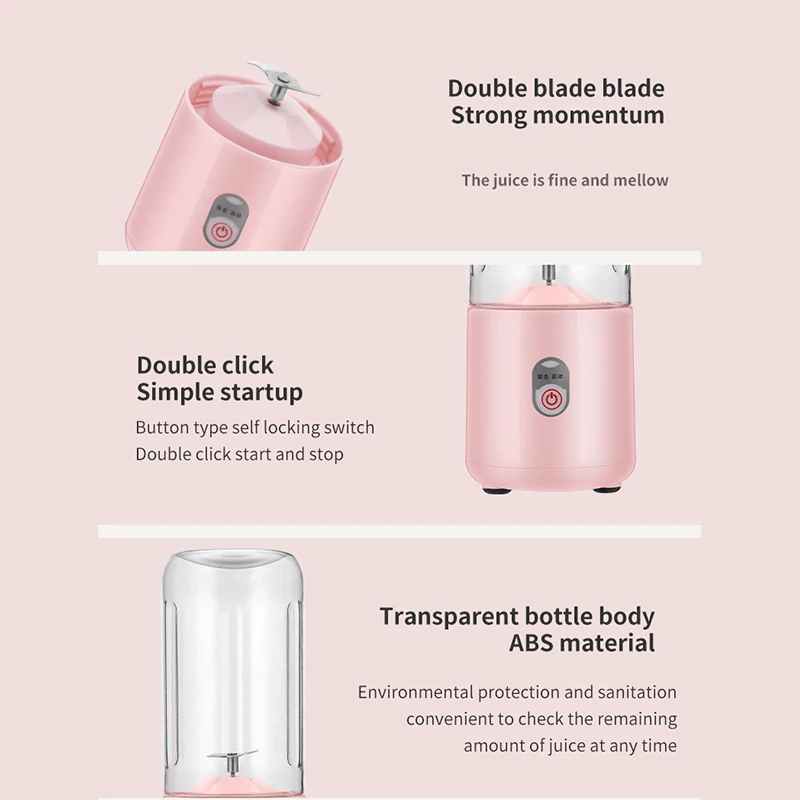 Мини соковыжималка портативный блендер Кухонный комбайн бытовые портативные